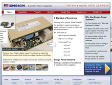 Tablet Screenshot of ensignpower.com
